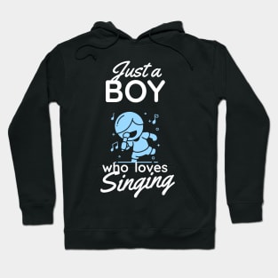 Just a Boy who loves Singing Karaoke Singer Music Hoodie